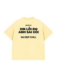 Áo Thun Relaxed Fit Xin Lỗi Em