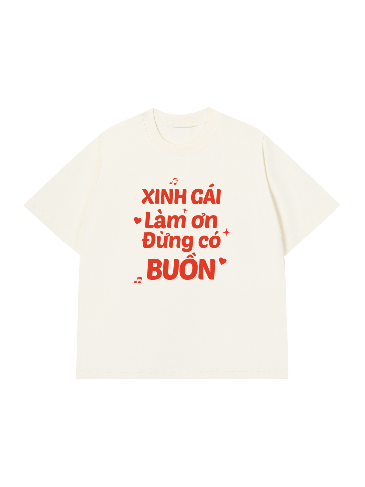 Áo Thun Relaxed Fit Xinh Gái Đừng Buồn