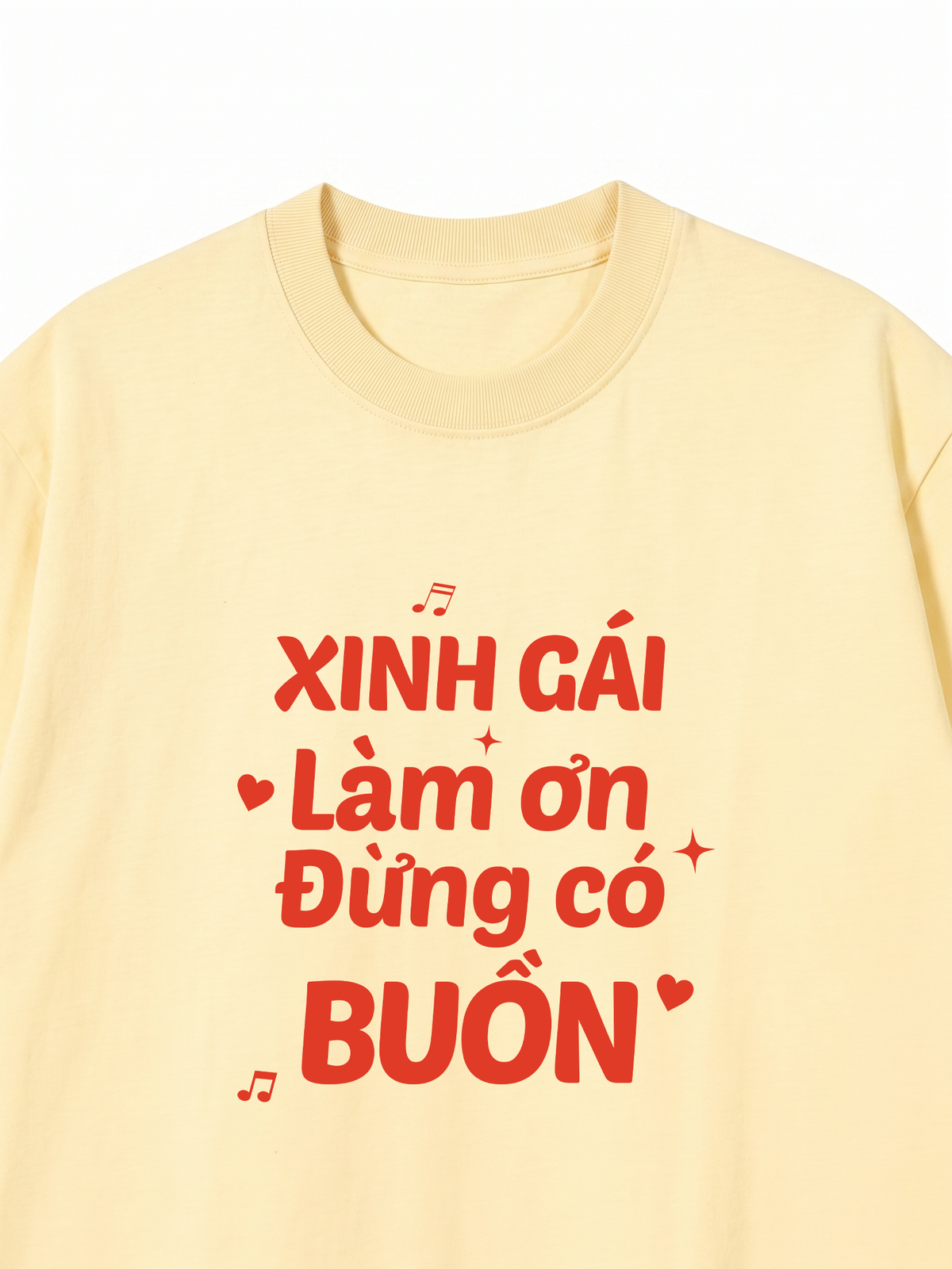 Áo Thun Relaxed Fit Xinh Gái Đừng Buồn