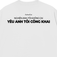 Áo Thun Relaxed Fit Yêu Anh Tôi Công Khai
