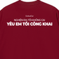 Áo Thun Relaxed Fit Yêu Em Tôi Công Khai