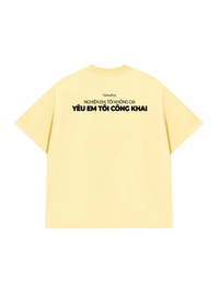Áo Thun Relaxed Fit Yêu Em Tôi Công Khai