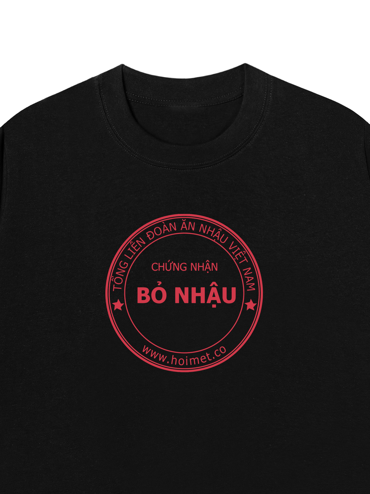 Áo Thun Relaxed Fit Chứng Nhận Bỏ Nhậu