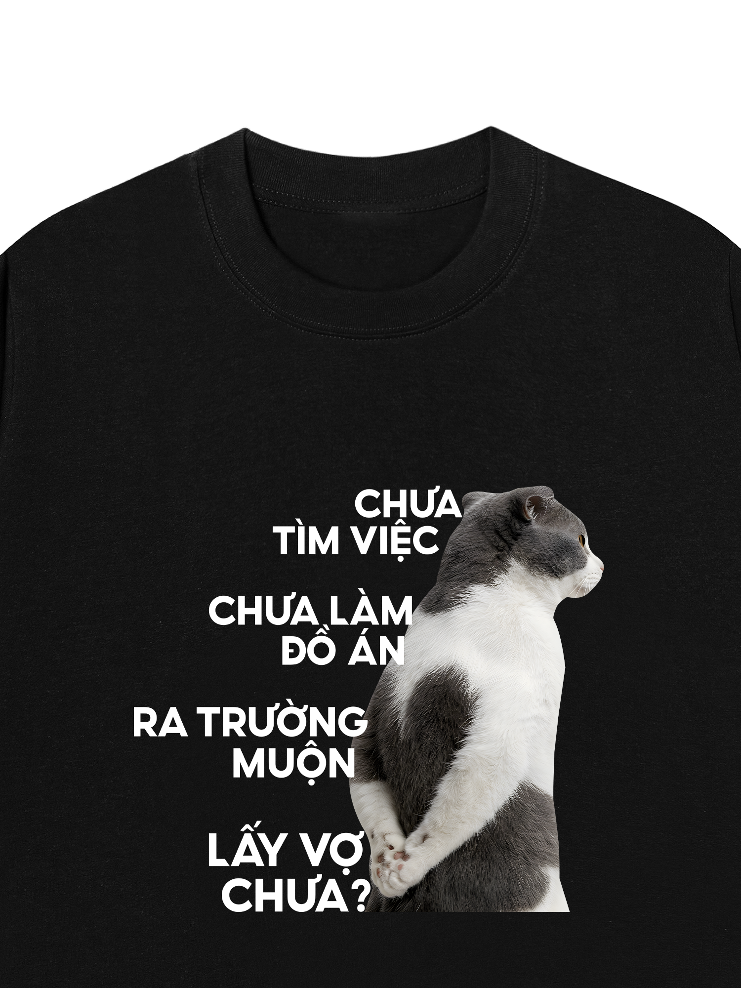 Áo Thun Relaxed Fit Cột Sống Sinh Viên