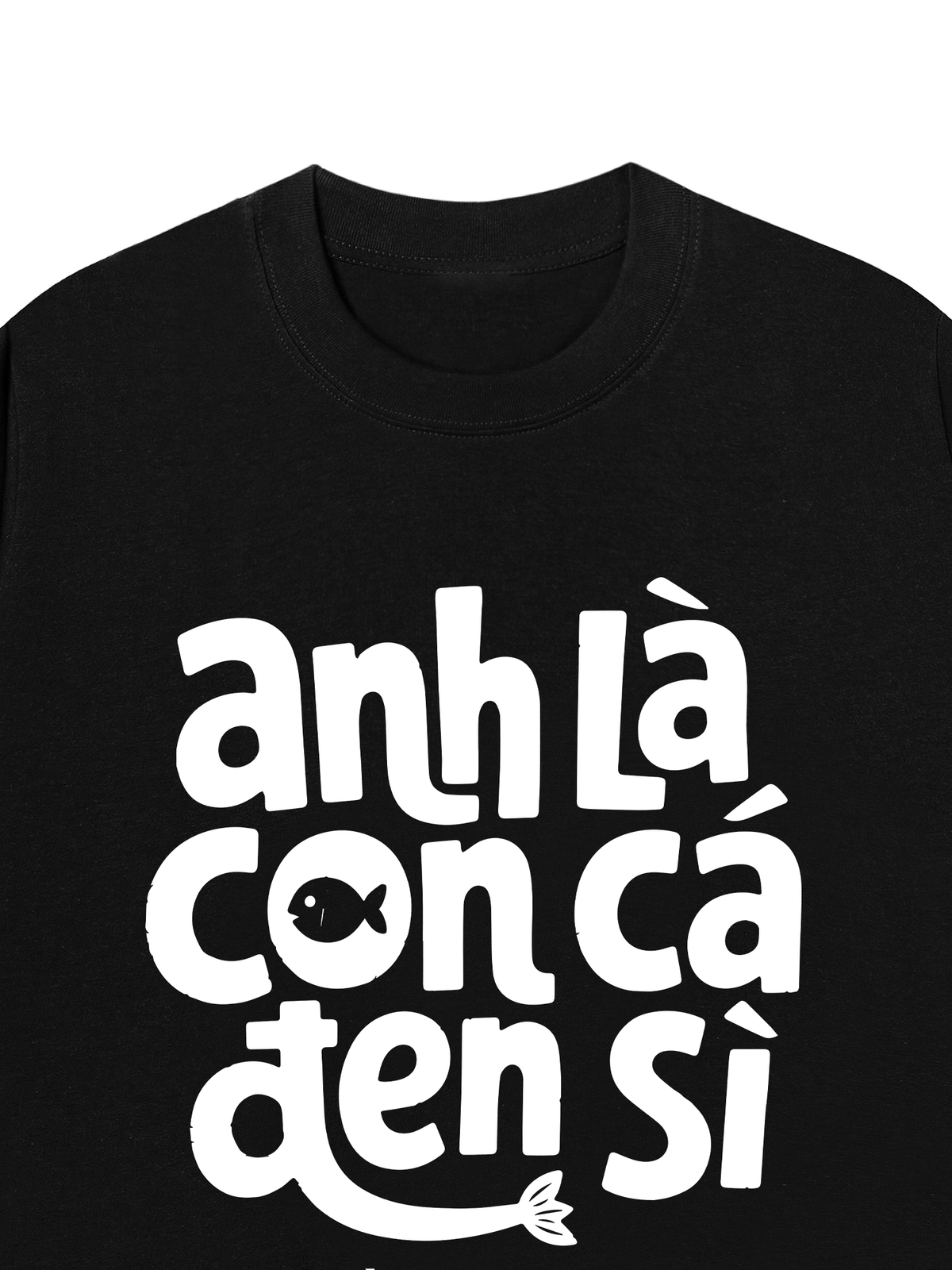 Áo Thun Relaxed Fit Cá Đen Xì