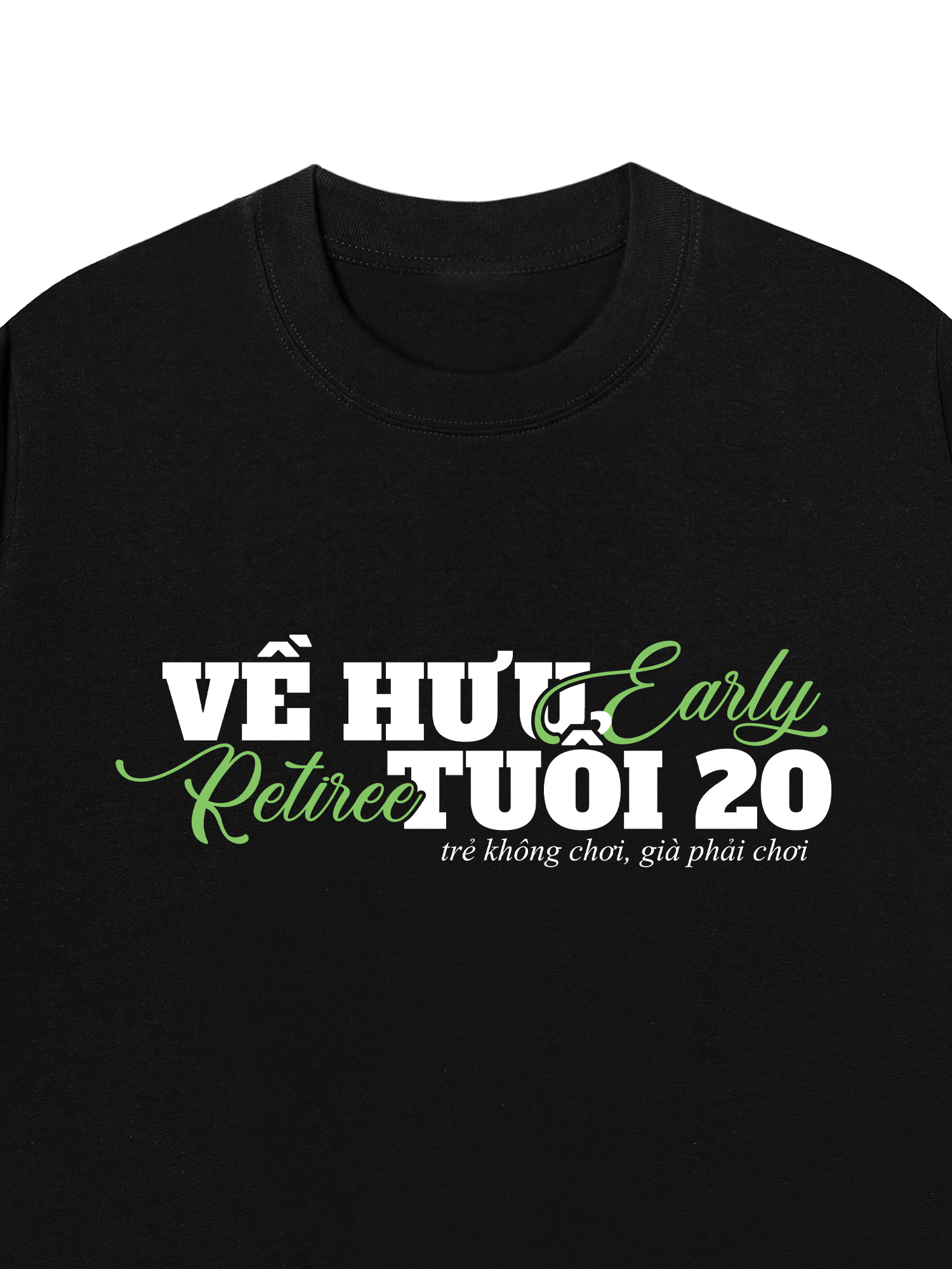 Áo Thun Relaxed Fit Về Hưu Tuổi 20