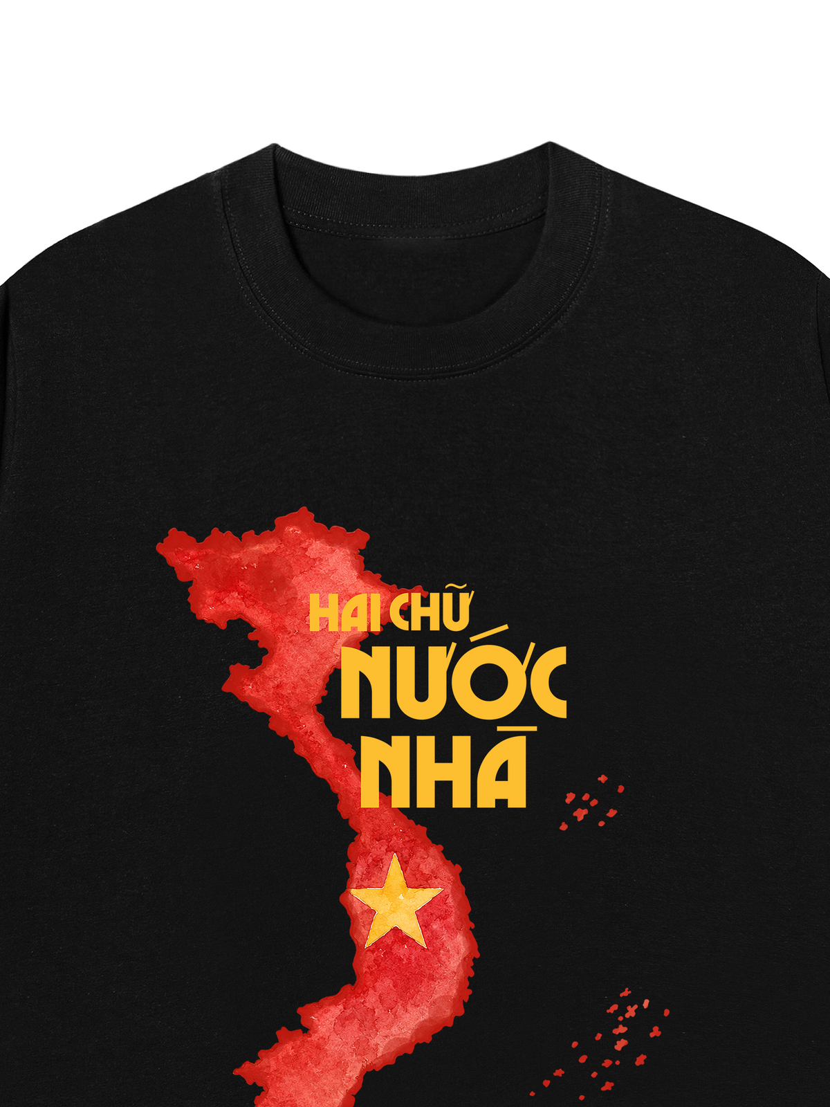 Áo Thun Relaxed Fit Hai Chữ Nước Nhà