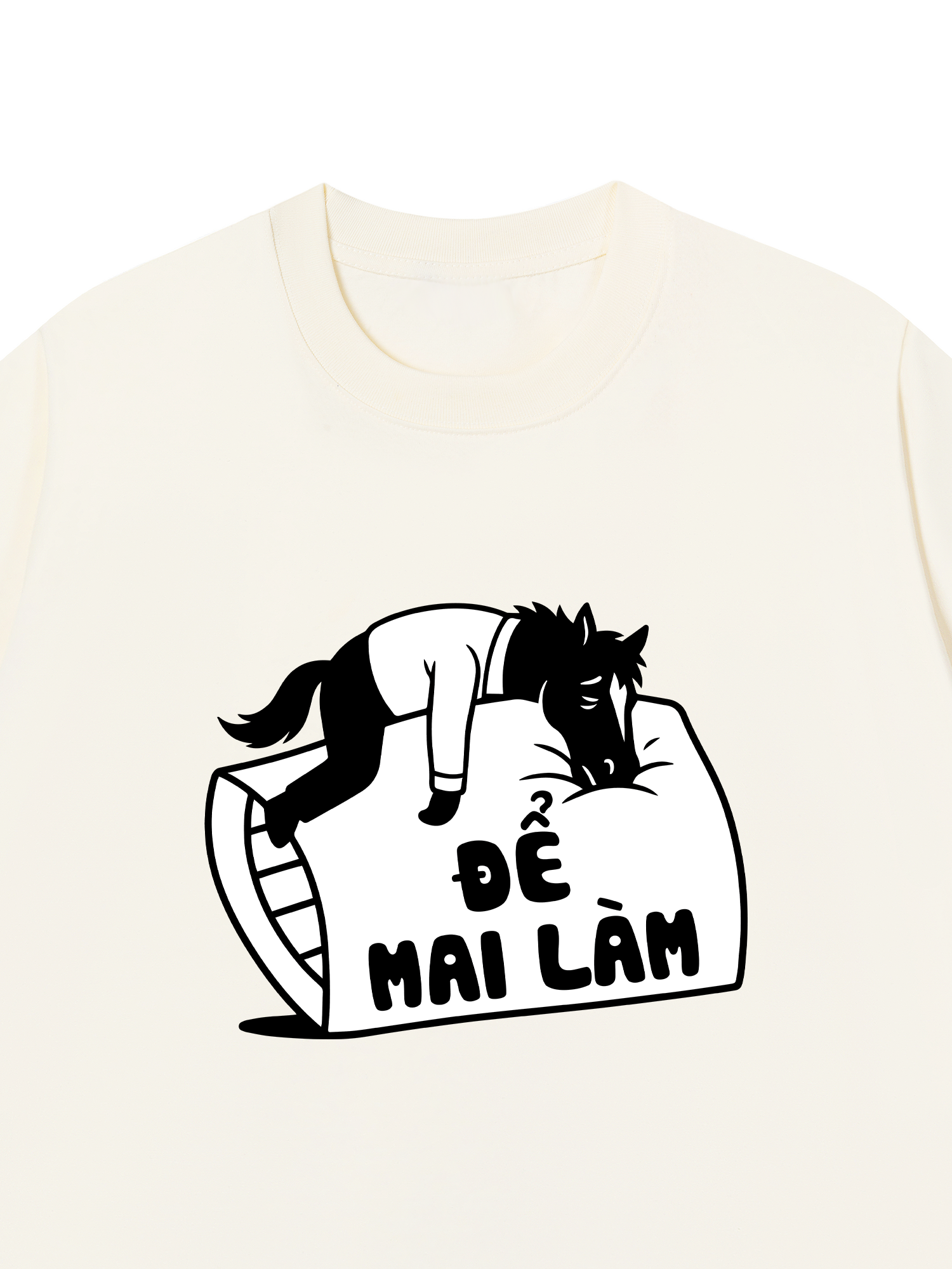 Áo Thun Relaxed Fit Để Mai Làm Đi