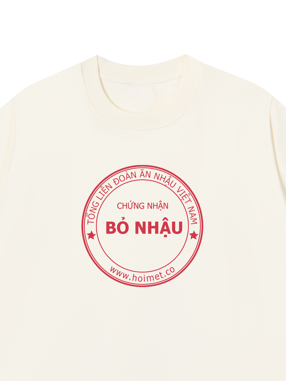 Áo Thun Relaxed Fit Chứng Nhận Bỏ Nhậu