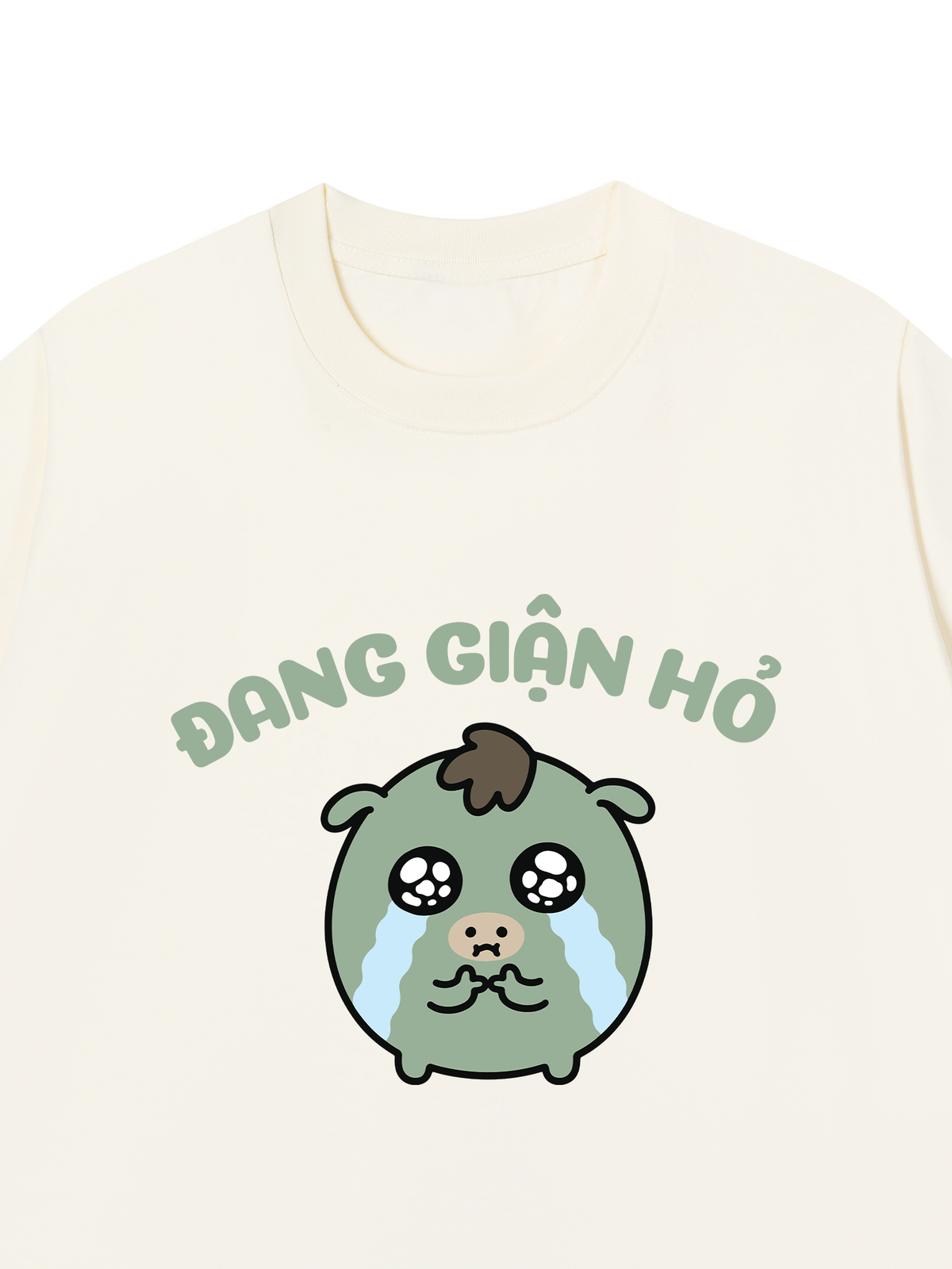 Áo Thun Relaxed Fit Đang Giận Hỏ