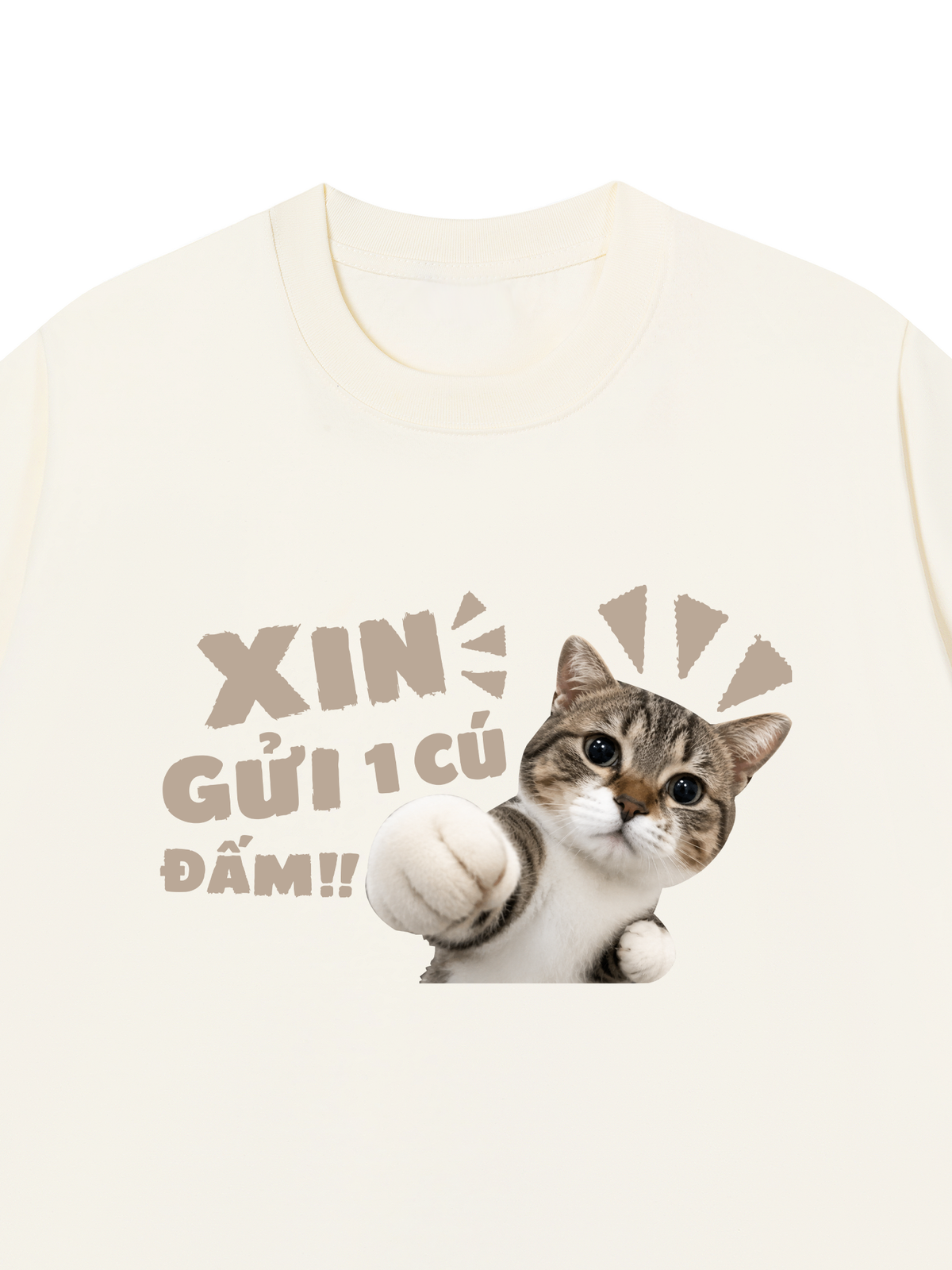 Áo Thun Relaxed Fit Xin Gửi Một Cú Đấm