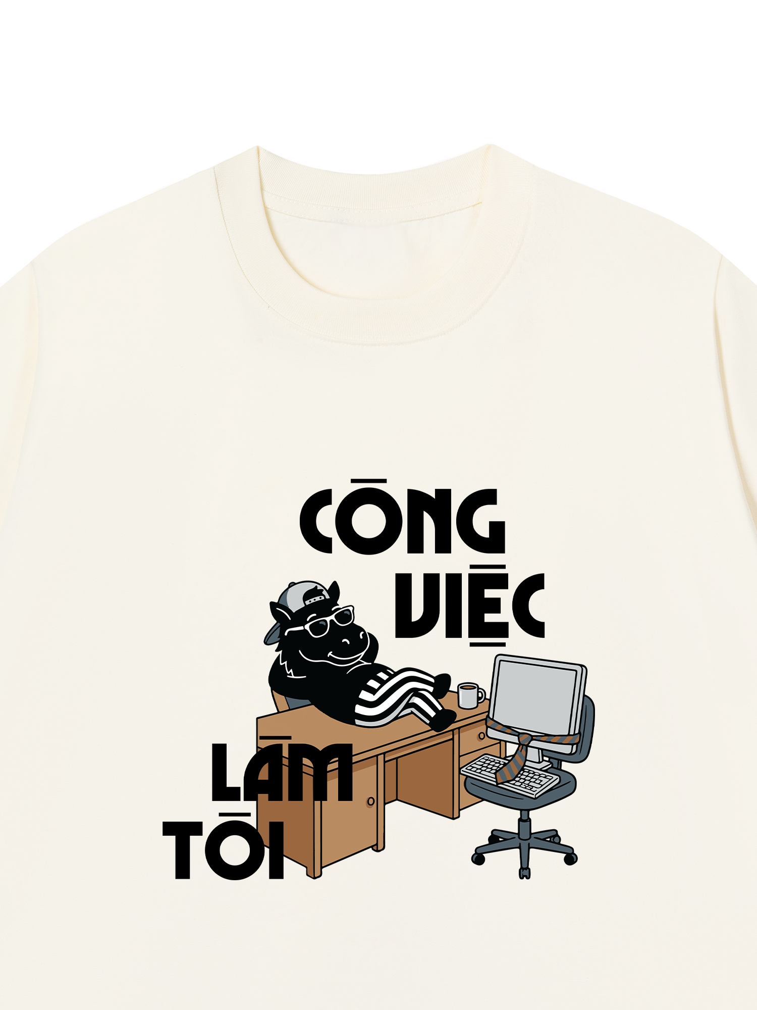 Áo Thun Relaxed Fit Công Việc Làm Tôi
