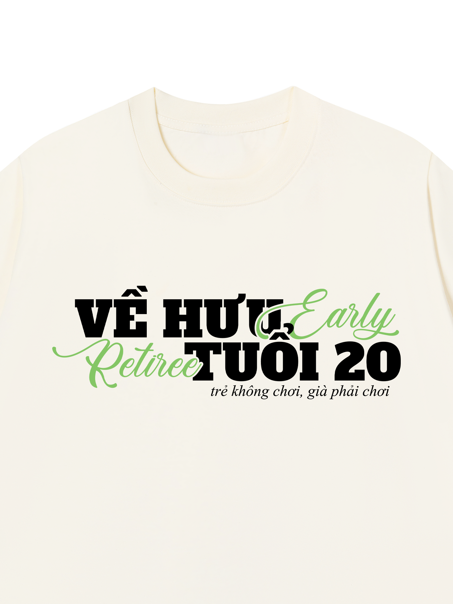 Áo Thun Relaxed Fit Về Hưu Tuổi 20