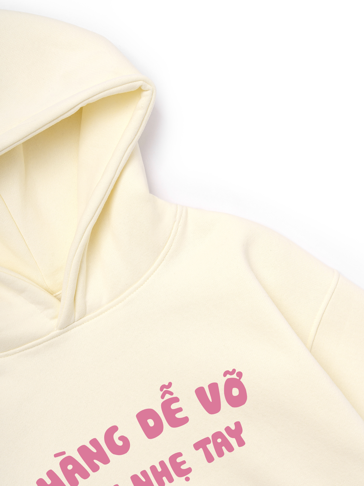 Áo Hoodie Nỉ Hai Da Cẩn Thận Vỡ