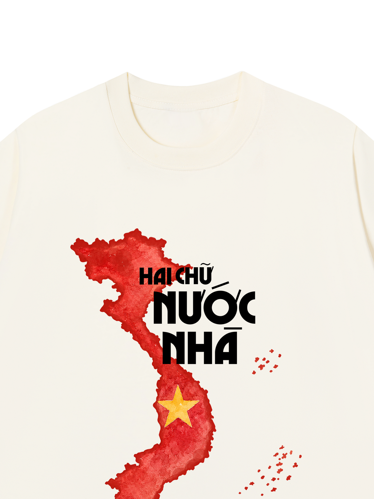 Áo Thun Relaxed Fit Hai Chữ Nước Nhà