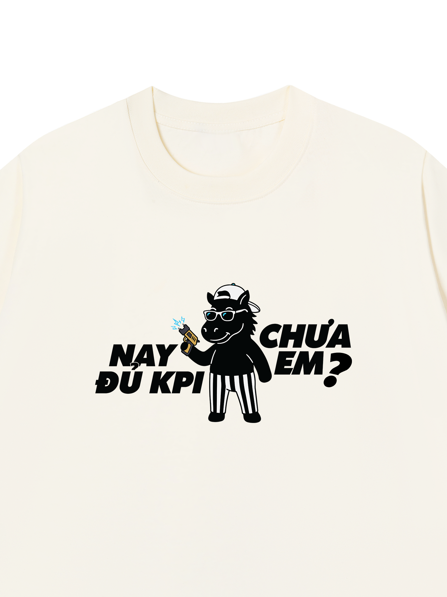 Áo Thun Relaxed Fit Chích Điện Nó Đi Sếp