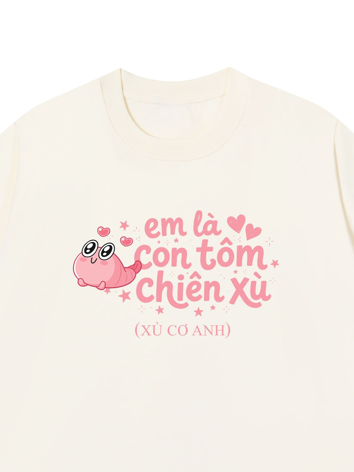 Áo Thun Relaxed Fit Tôm Chiên Xù
