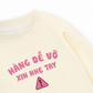 Áo Sweater Nỉ Hai Da Cẩn Thận Vỡ