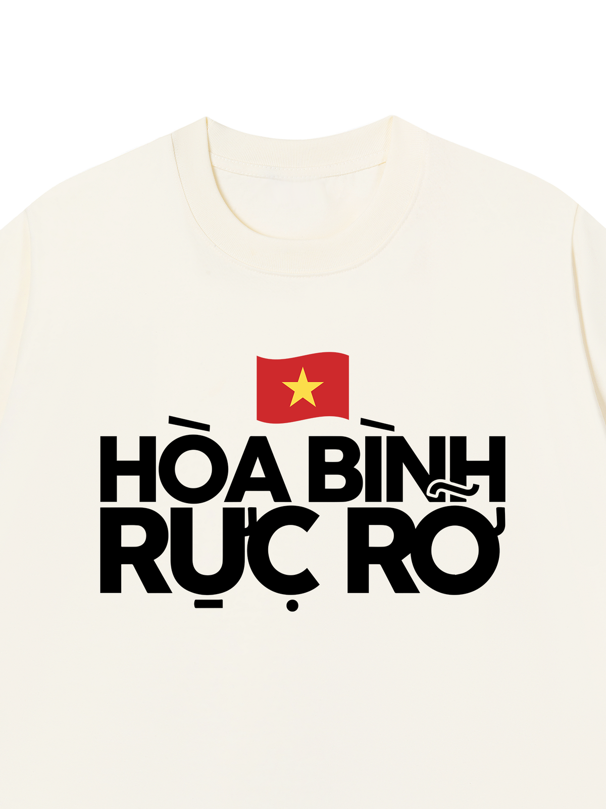 Áo Thun Relaxed Fit Hòa Bình Rực Rỡ