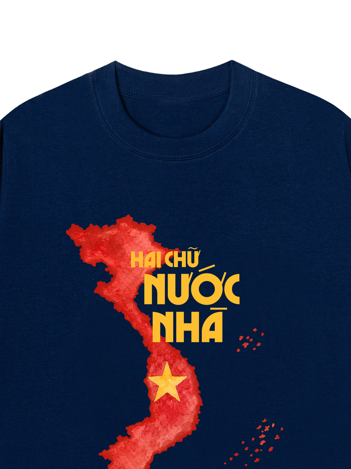 Áo Thun Relaxed Fit Hai Chữ Nước Nhà