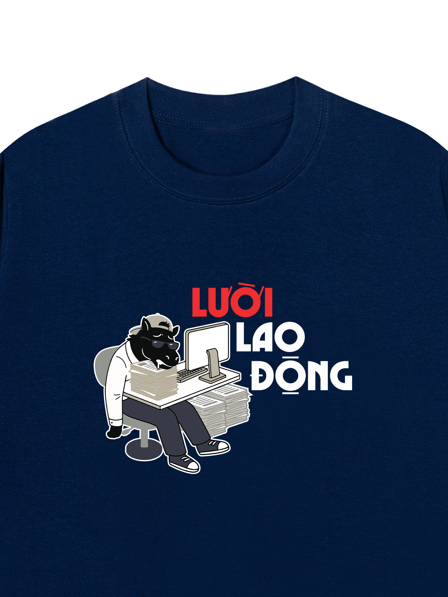 Áo Thun Relaxed Fit Lười Lao Động