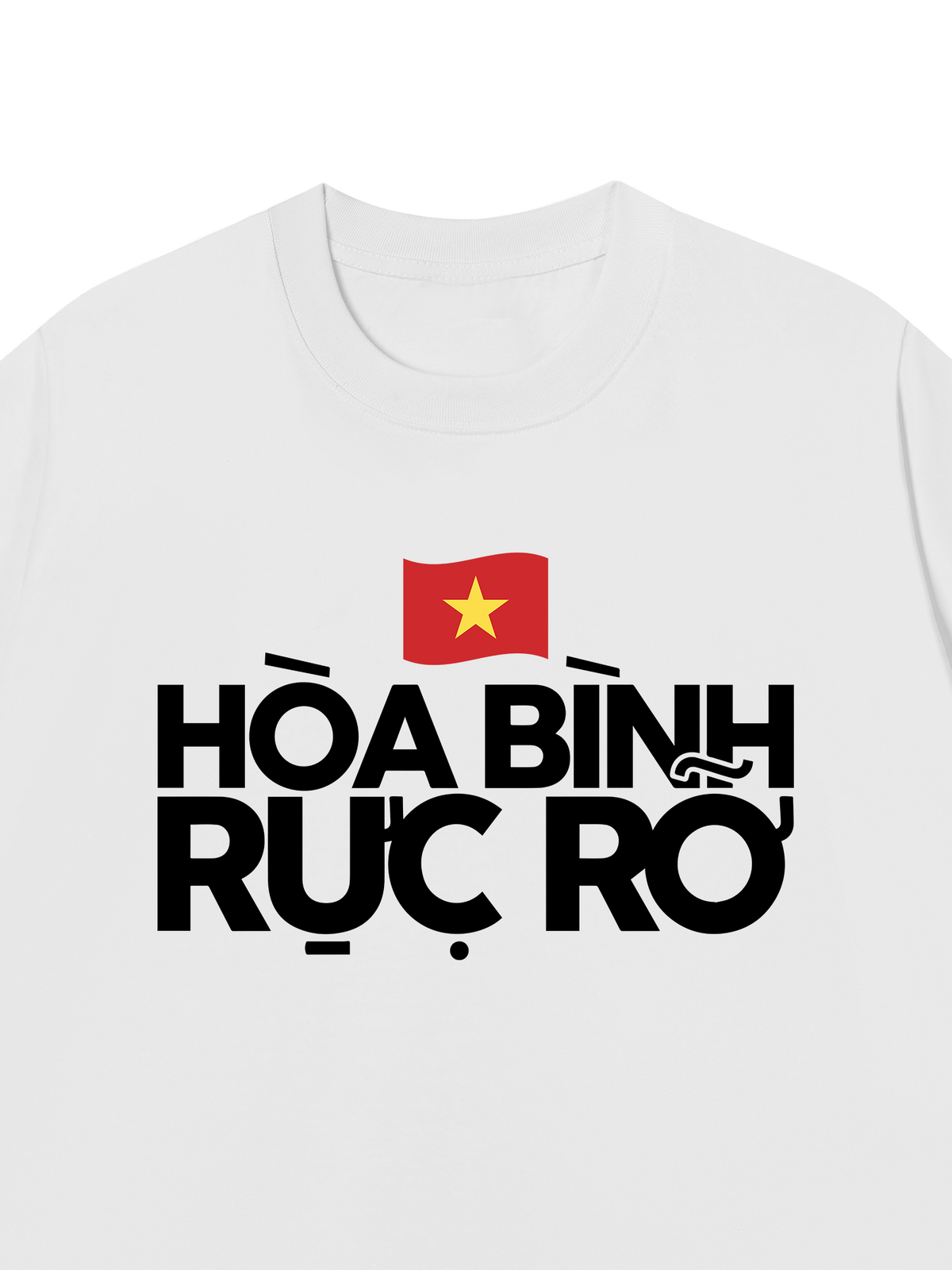 Áo Thun Relaxed Fit Hòa Bình Rực Rỡ