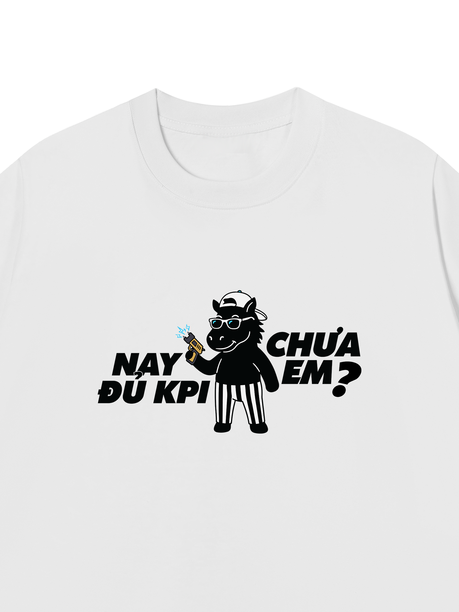 Áo Thun Relaxed Fit Chích Điện Nó Đi Sếp