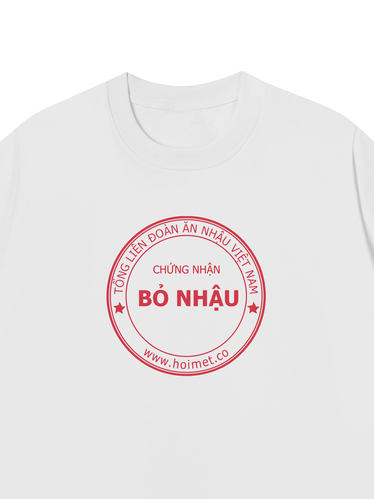 Áo Thun Relaxed Fit Chứng Nhận Bỏ Nhậu