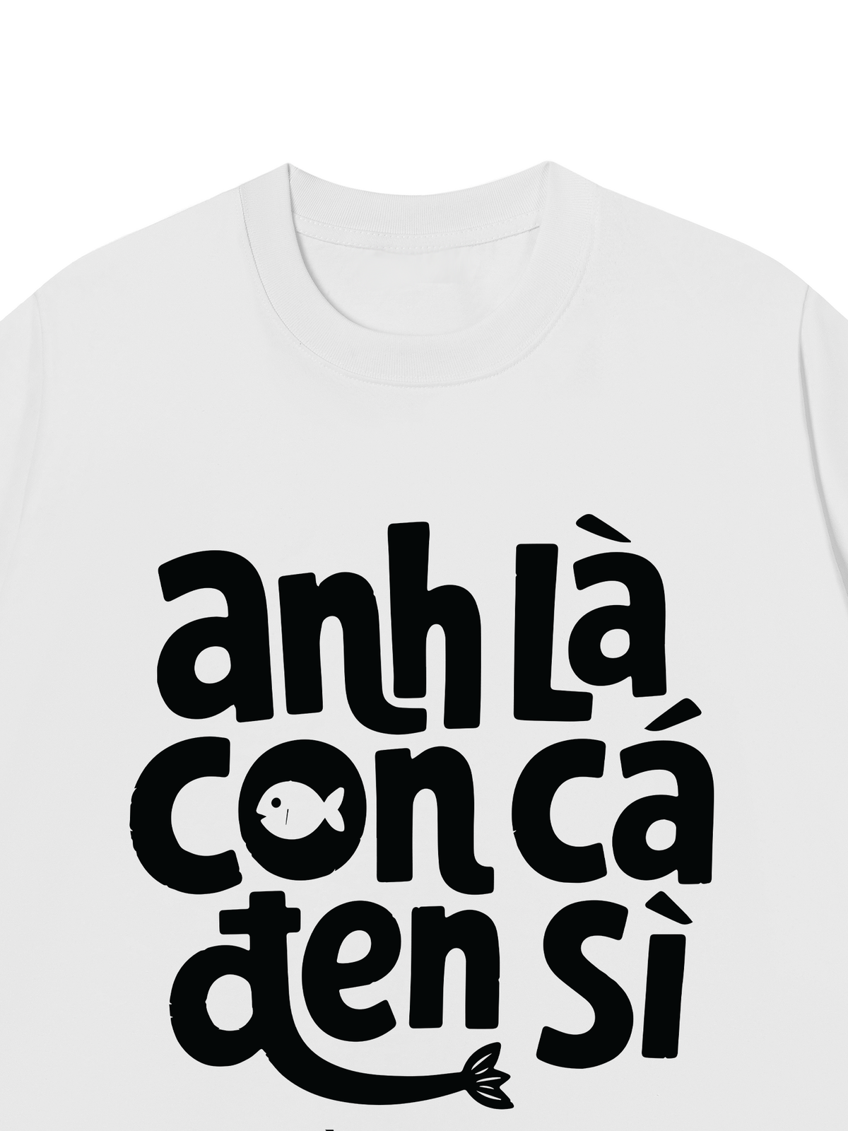 Áo Thun Relaxed Fit Cá Đen Xì