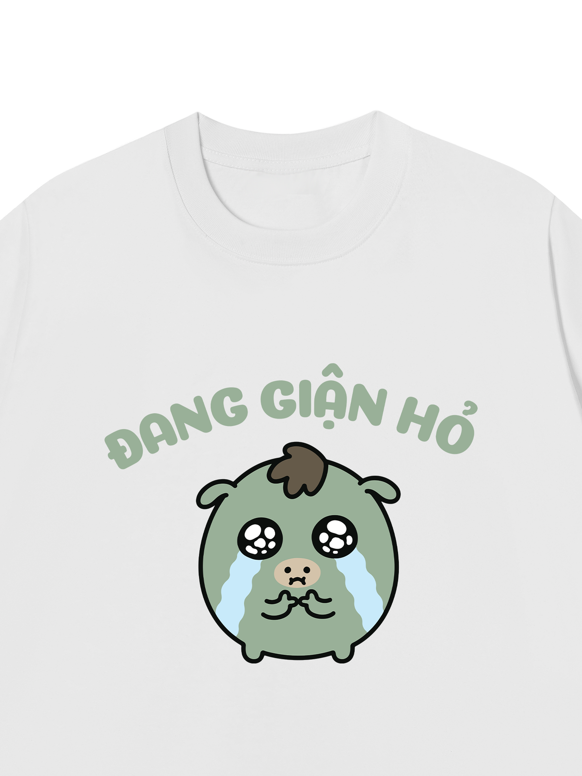 Áo Thun Relaxed Fit Đang Giận Hỏ
