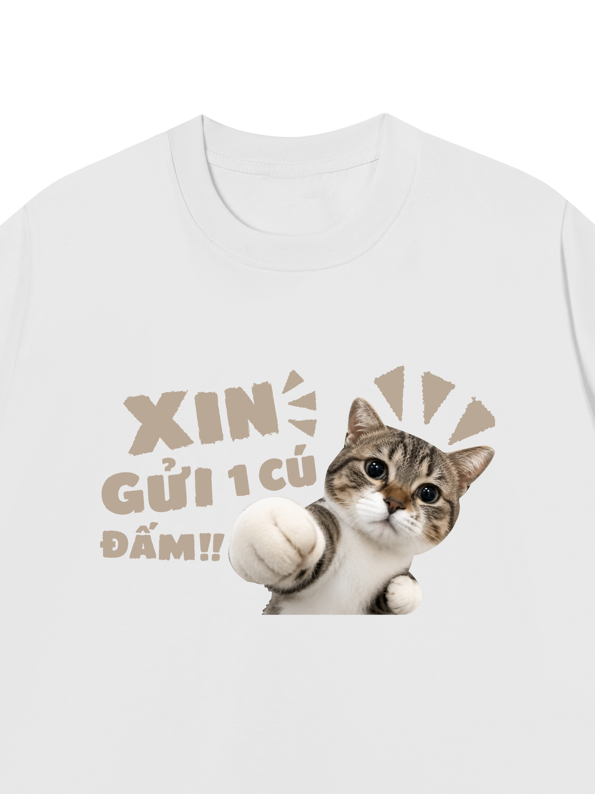 Áo Thun Relaxed Fit Xin Gửi Một Cú Đấm