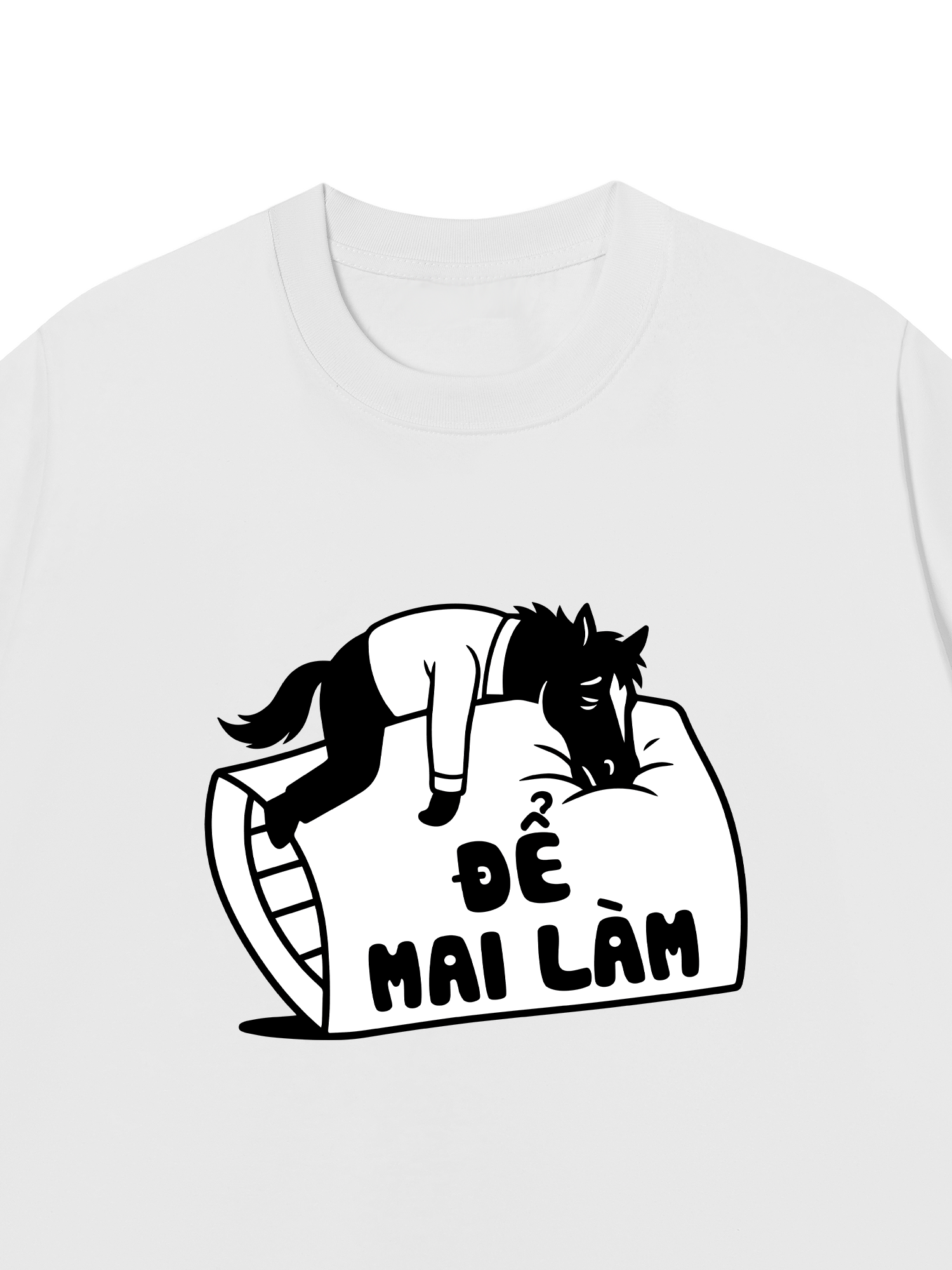 Áo Thun Relaxed Fit Để Mai Làm Đi