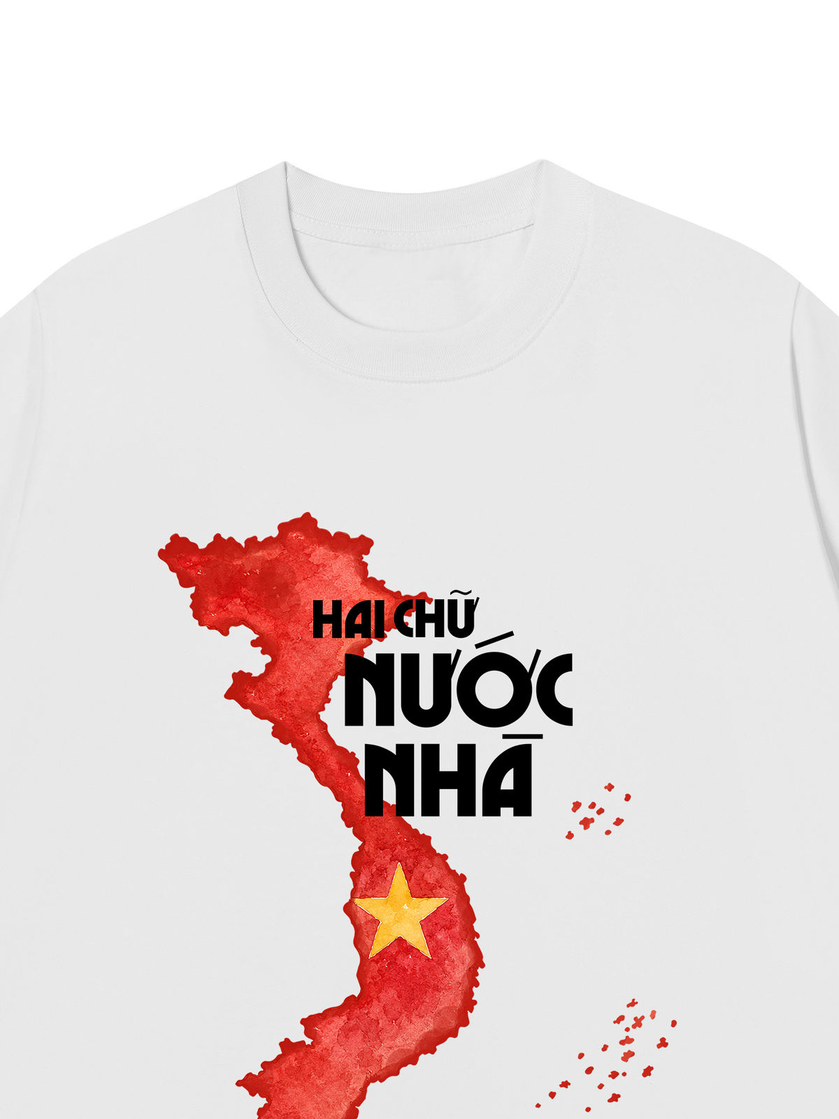 Áo Thun Relaxed Fit Hai Chữ Nước Nhà