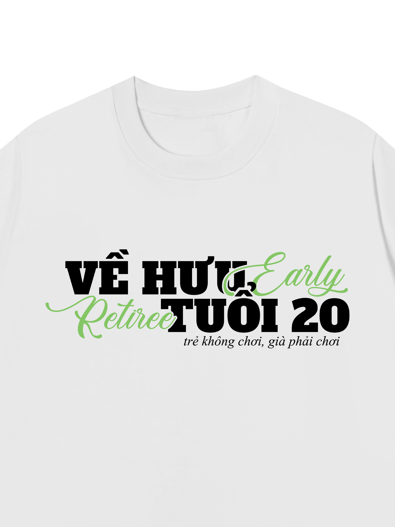 Áo Thun Relaxed Fit Về Hưu Tuổi 20