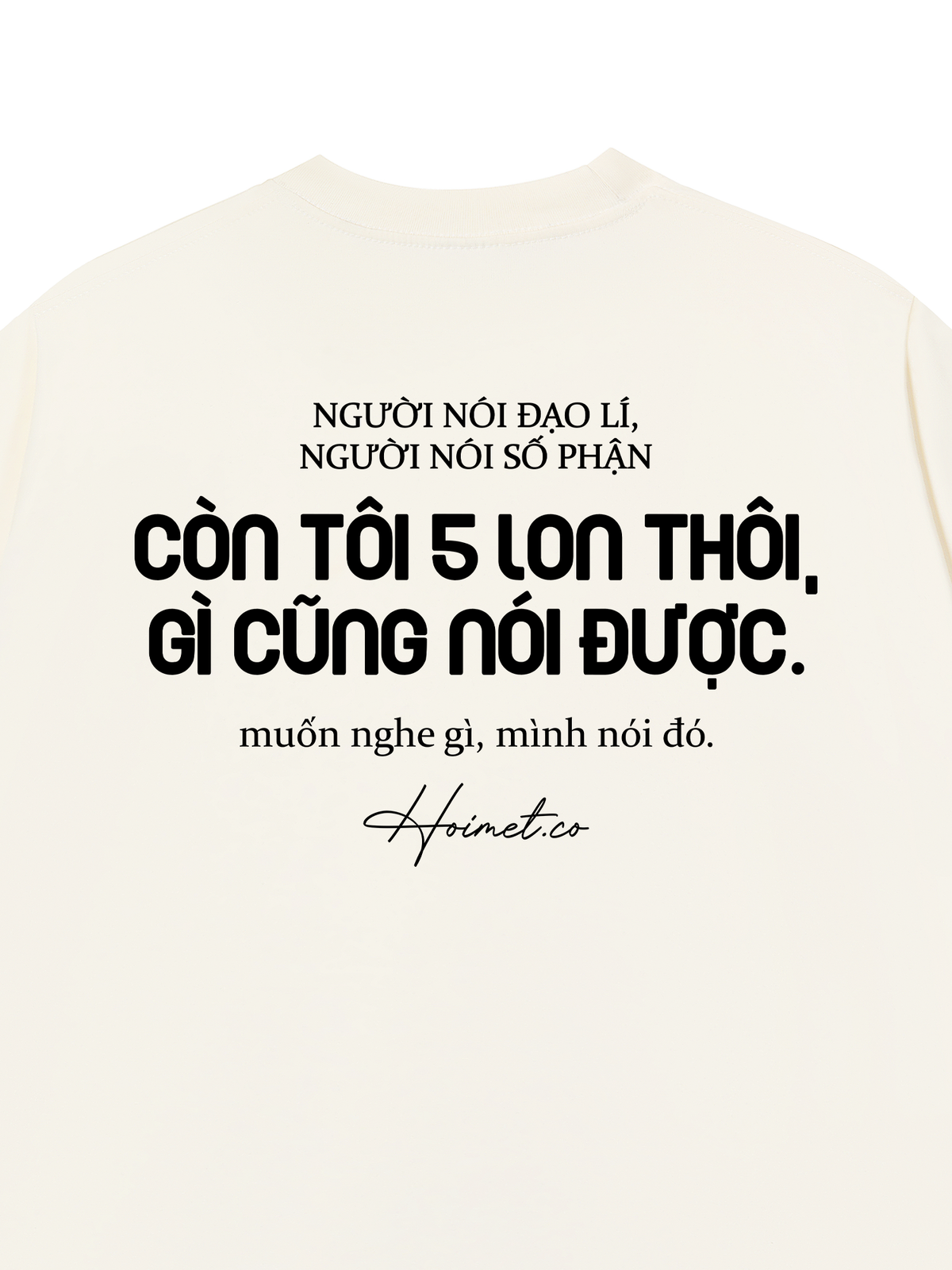 Áo Thun Relaxed Fit 5 Lon Thôi