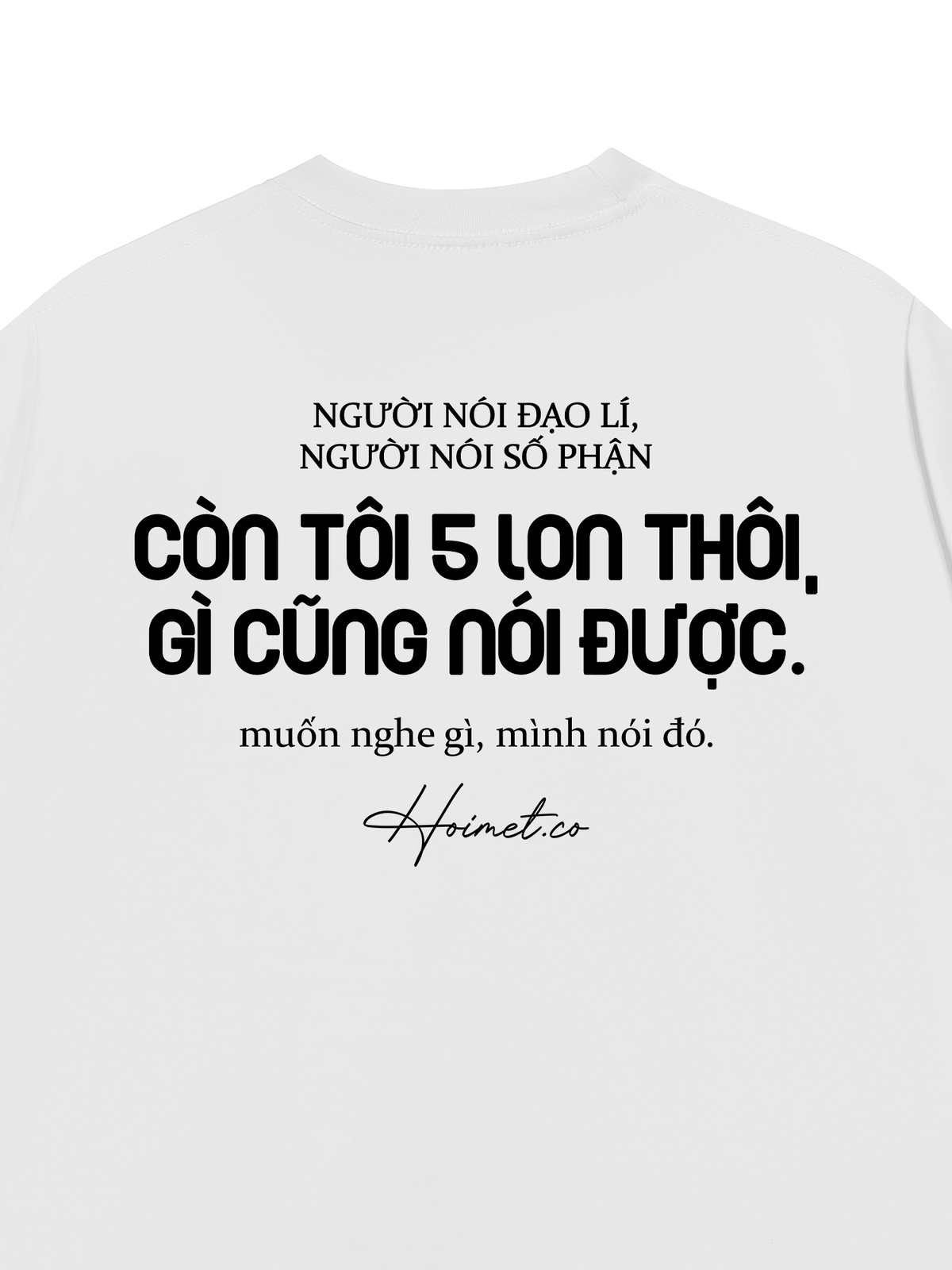 Áo Thun Relaxed Fit 5 Lon Thôi