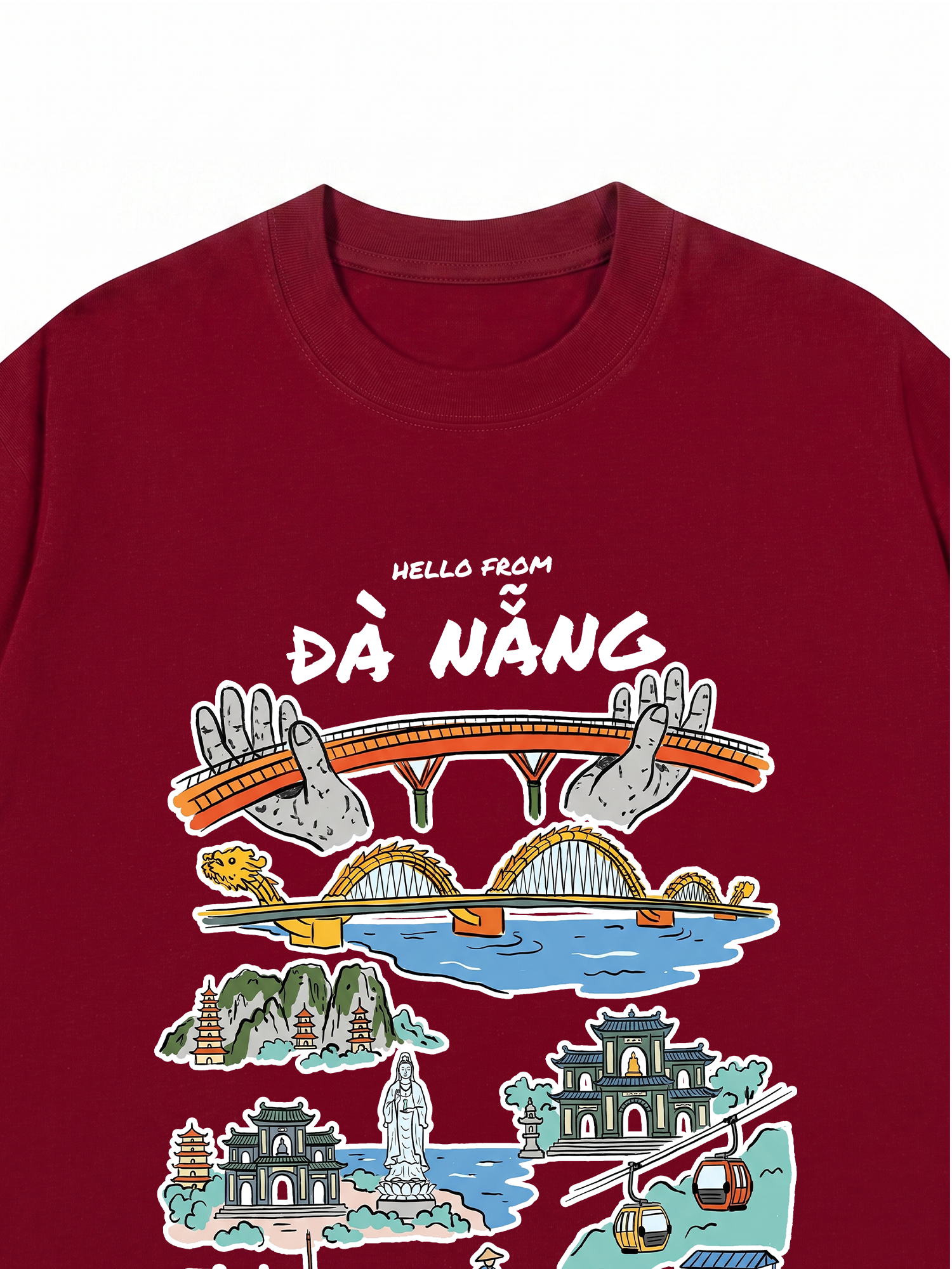 Áo Thun Relaxed Fit Hello From Đà Nẵng