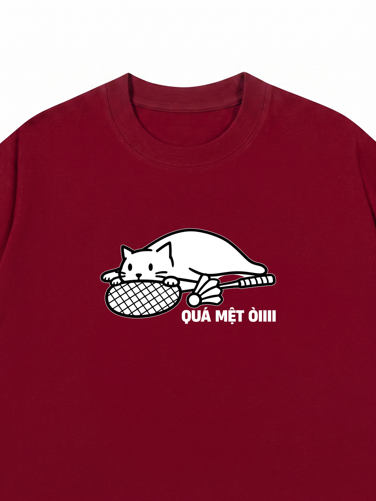 Áo Thun Relaxed Fit Quá Mệt Òiii