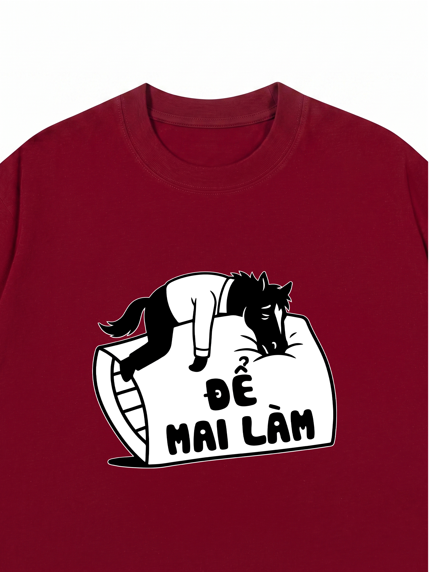 Áo Thun Relaxed Fit Để Mai Làm Đi