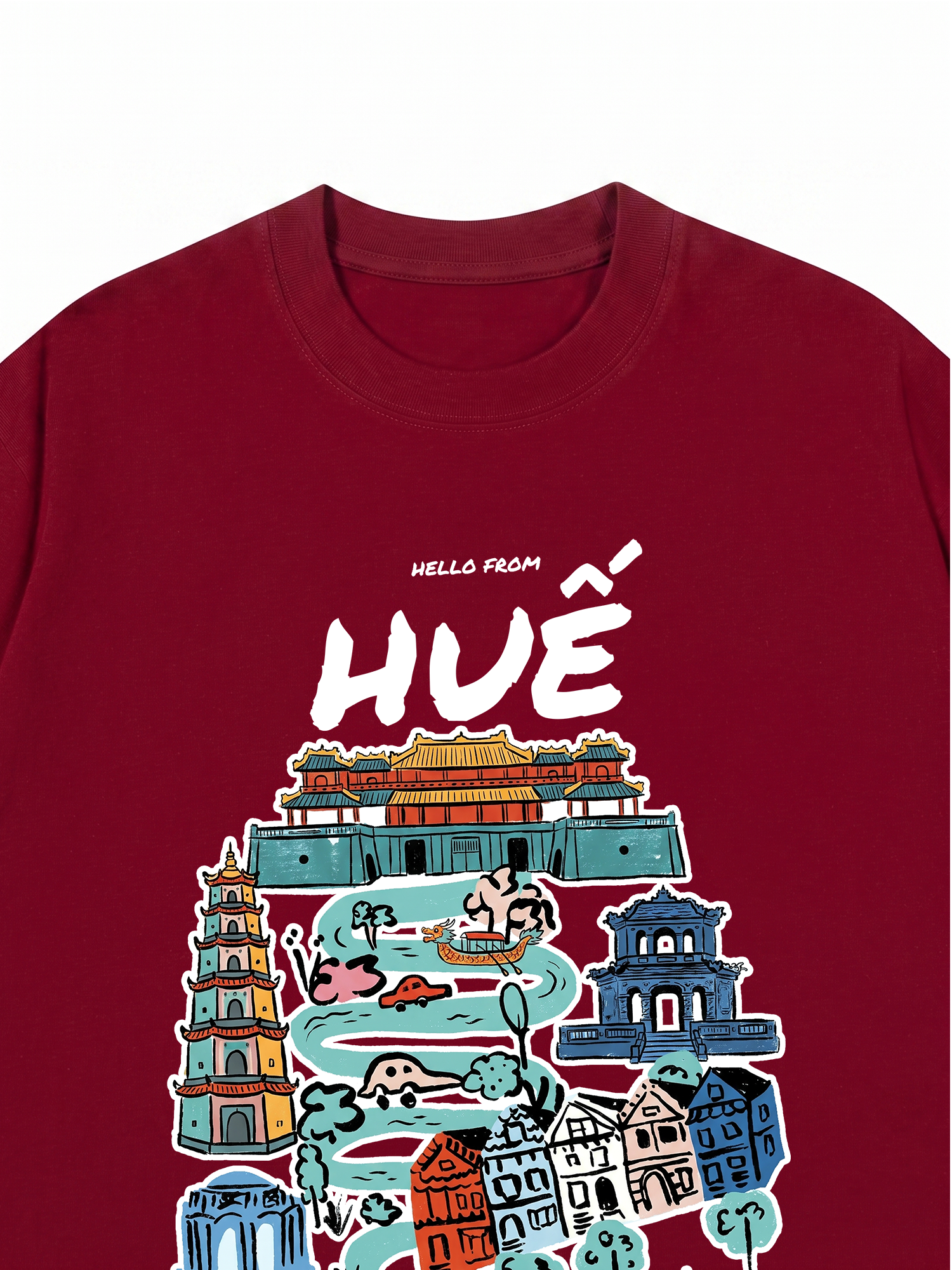 Áo Thun Relaxed Fit Hello From Huế