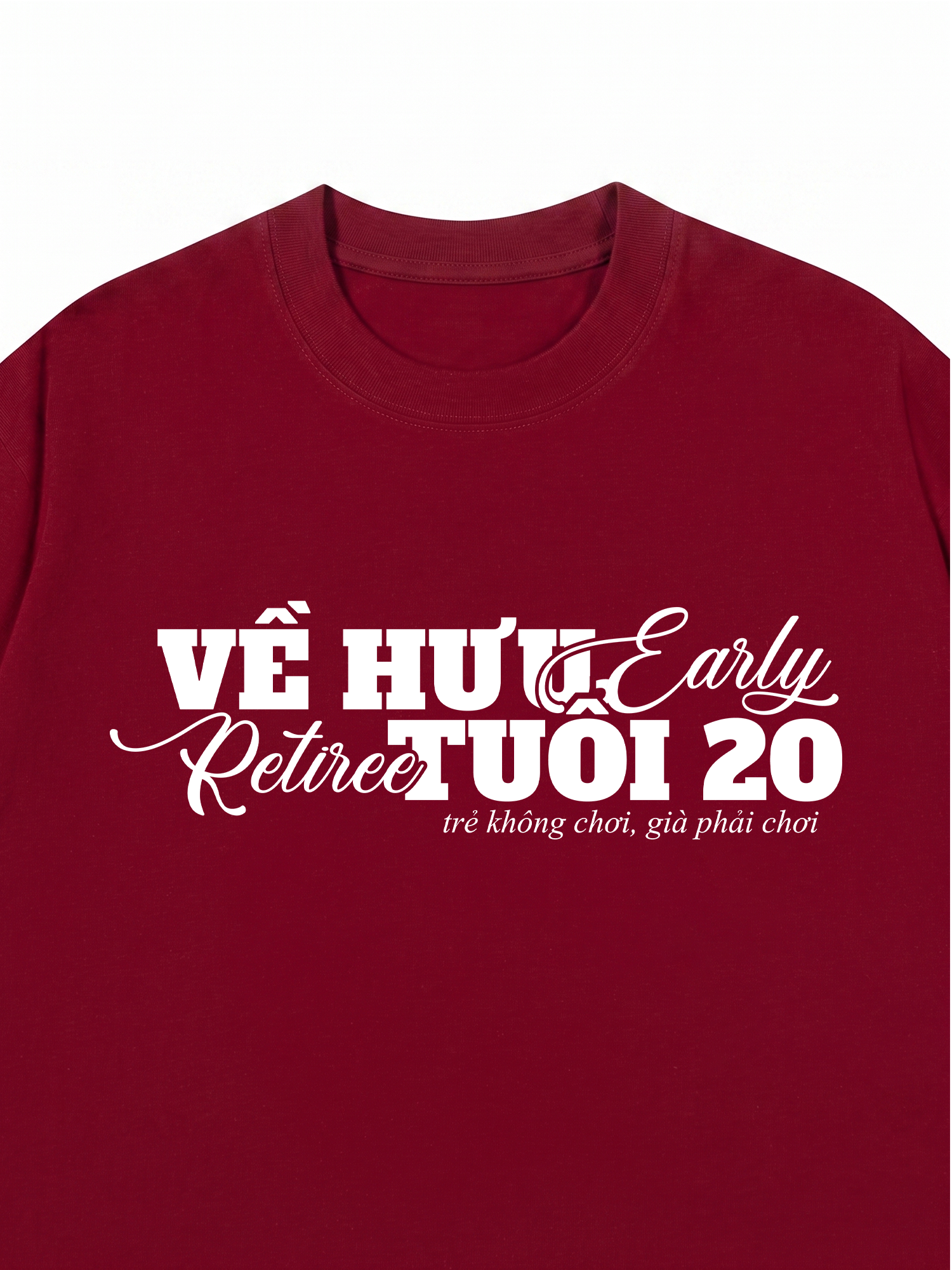 Áo Thun Relaxed Fit Về Hưu Tuổi 20
