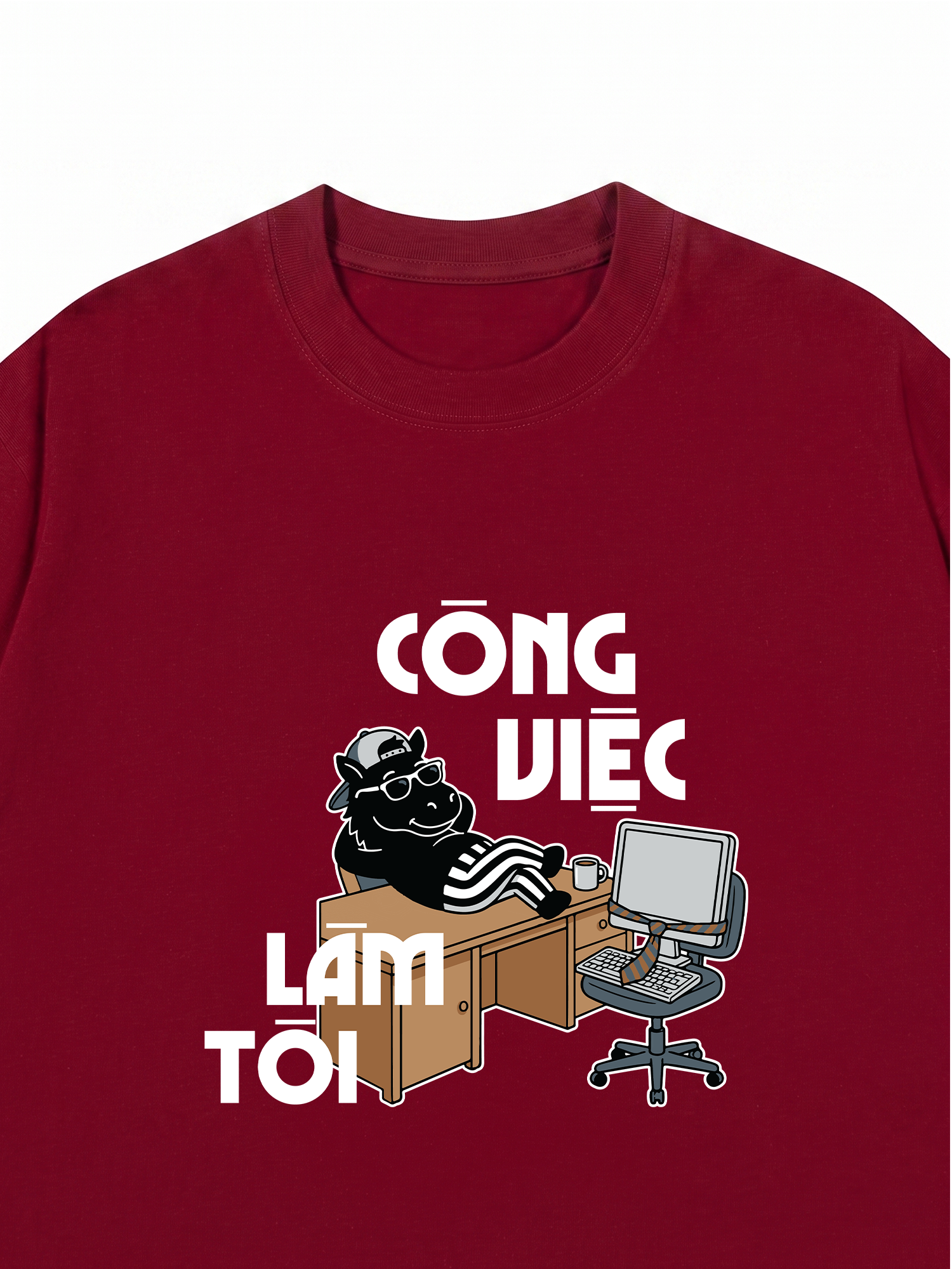 Áo Thun Relaxed Fit Công Việc Làm Tôi