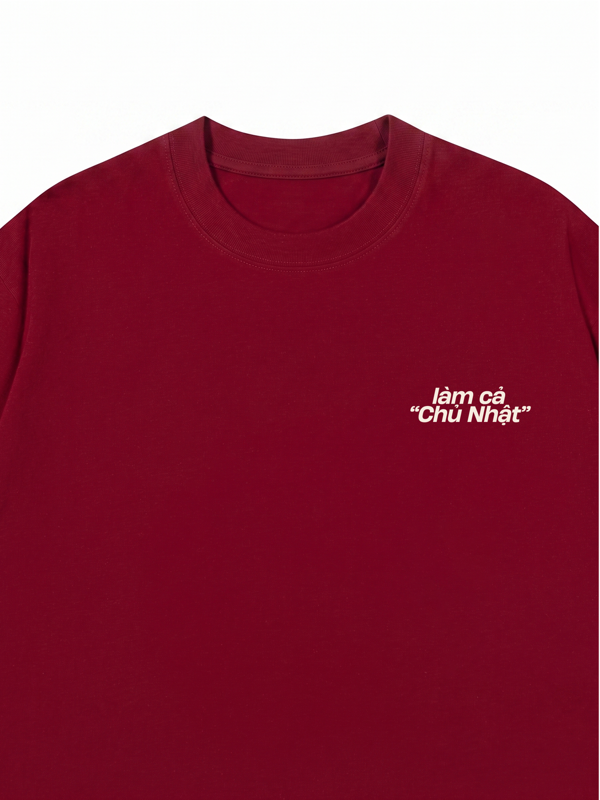 Áo Thun Relaxed Fit Làm Cả Chủ Nhật