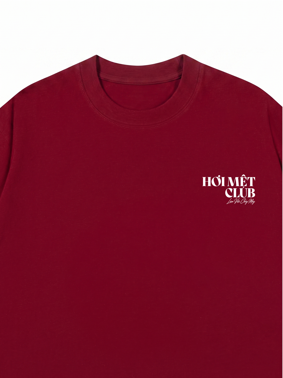 Áo Thun Relaxed Fit Làm Việc Cháy Máy