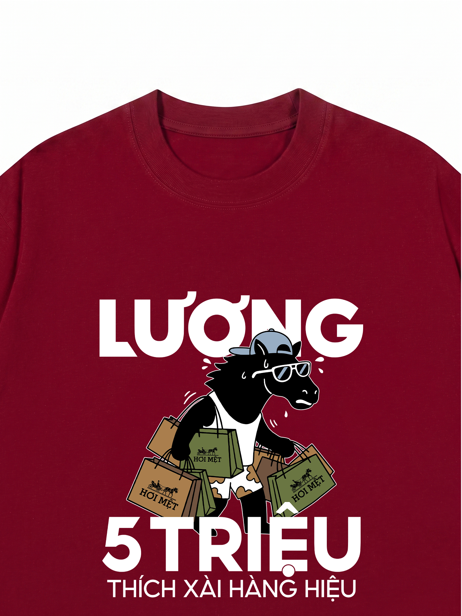 Áo Thun Relaxed Fit Thích Xài Hàng Hiệu