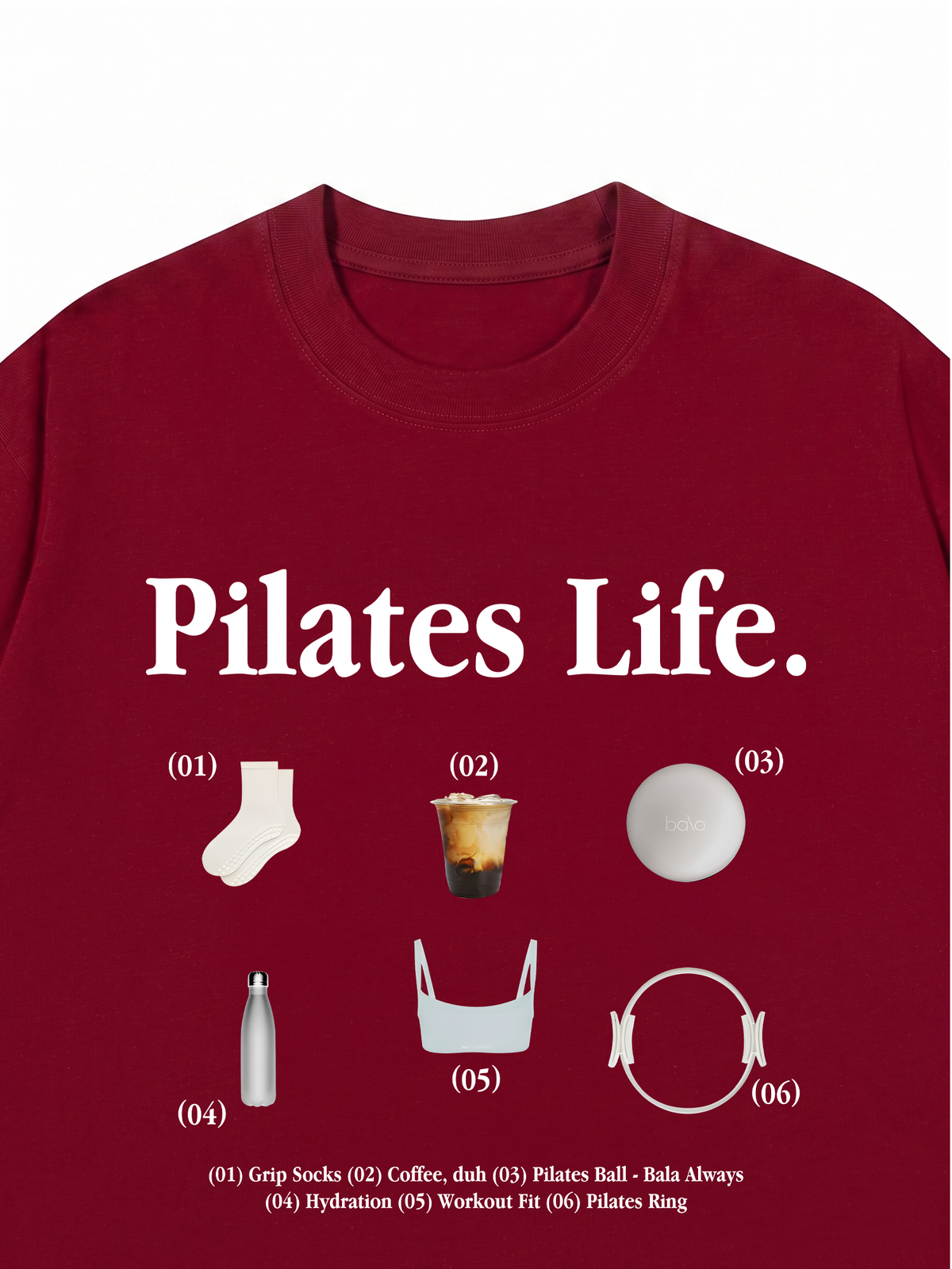 Áo Thun Relaxed Fit Pilates Life