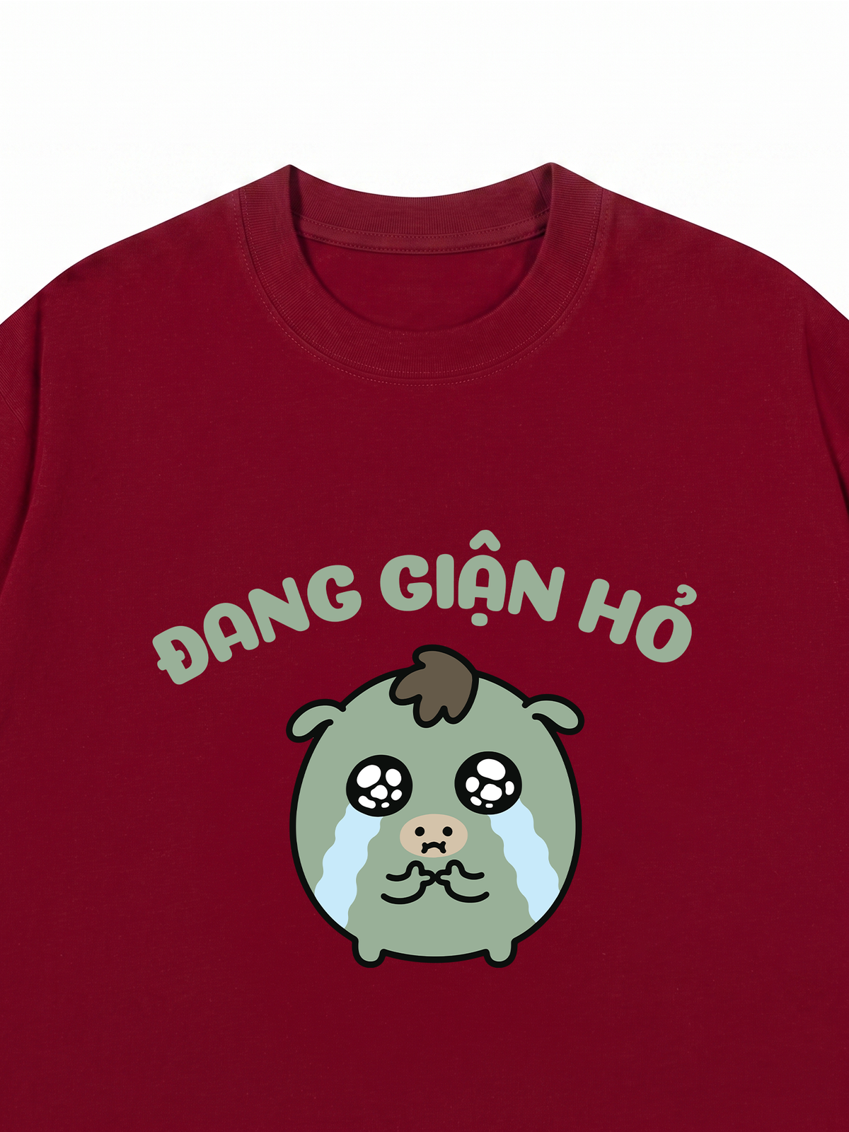 Áo Thun Relaxed Fit Đang Giận Hỏ