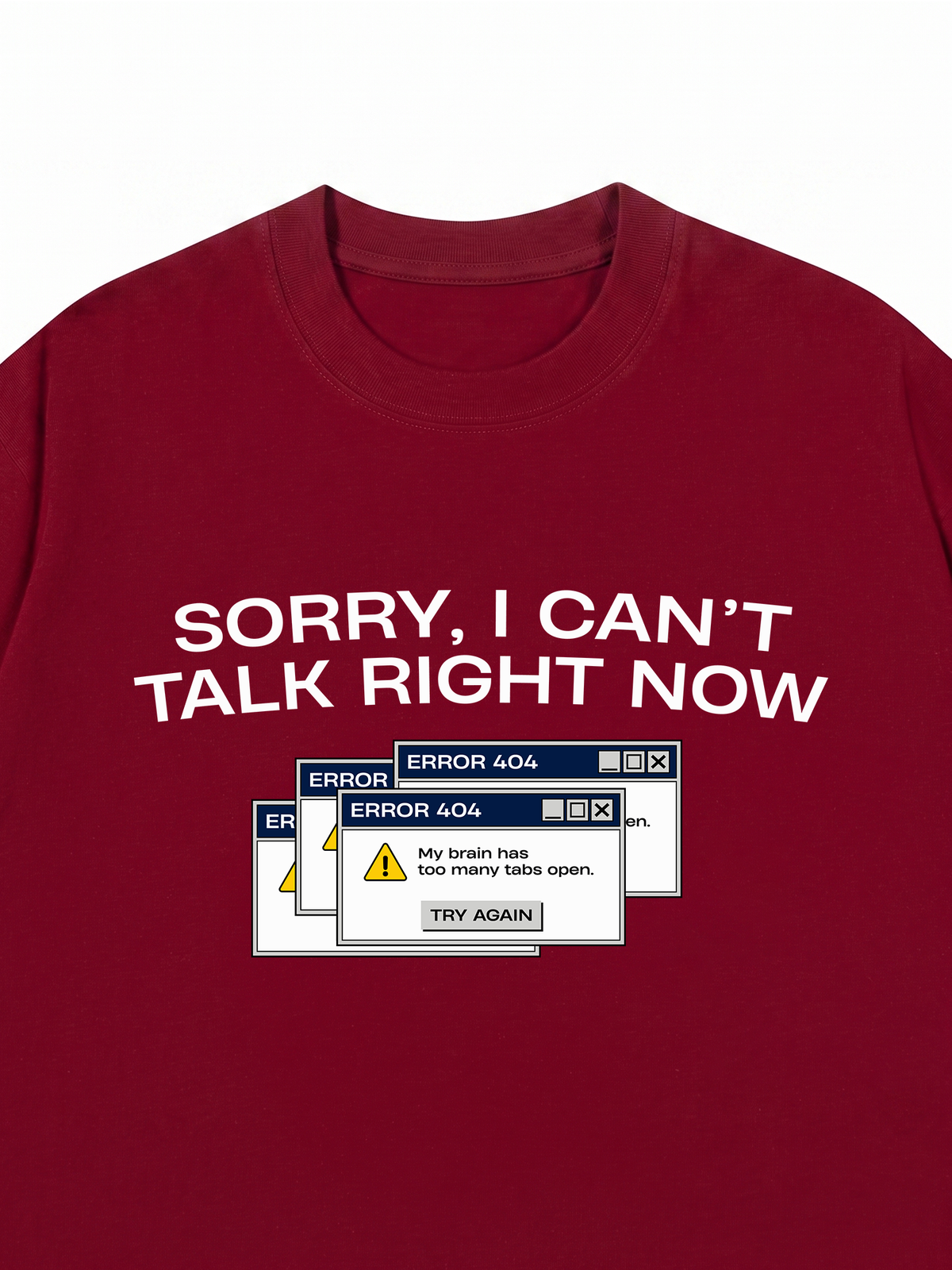 Áo Thun Relaxed Fit I Can't Talk Right Now
