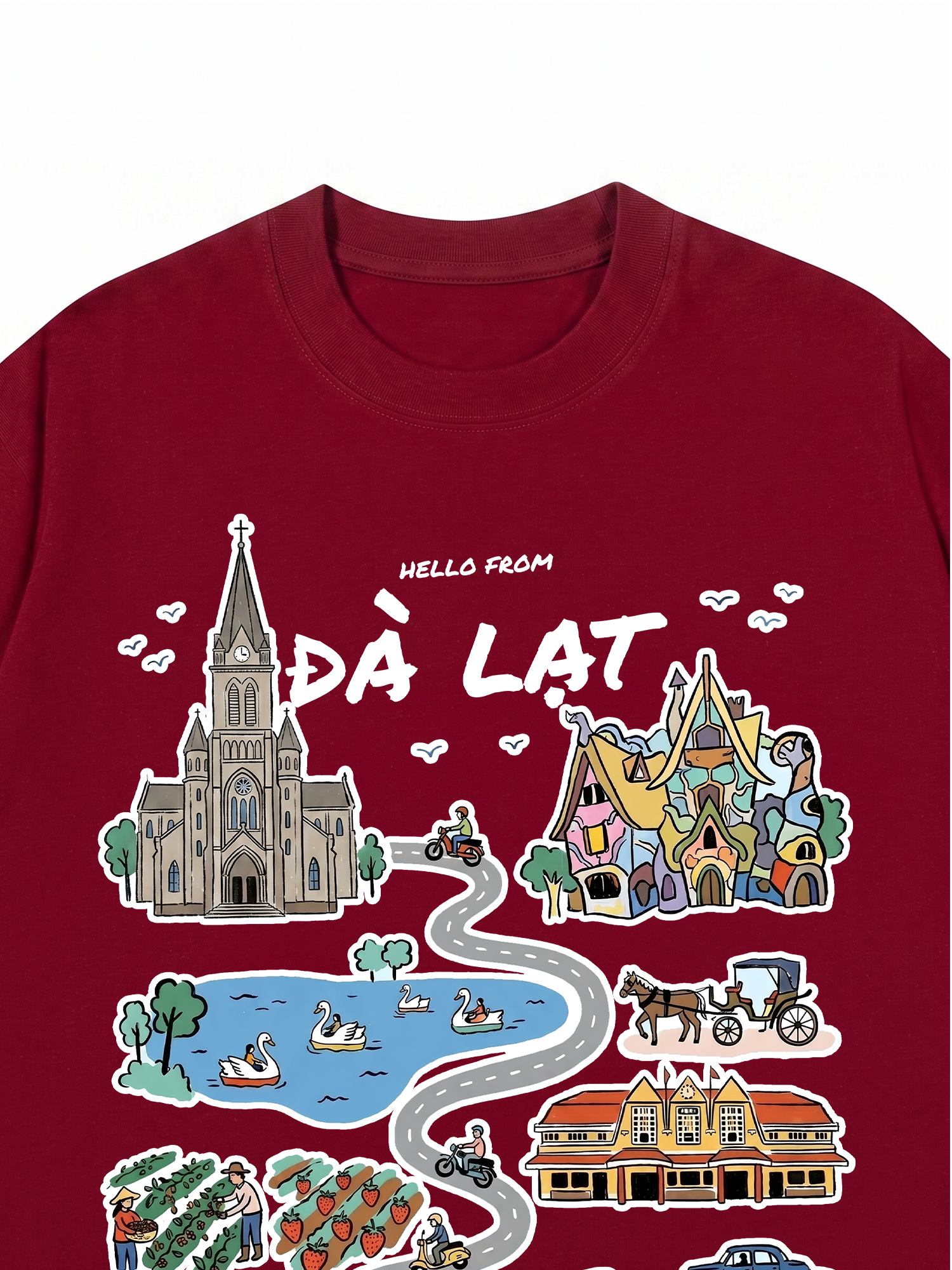 Áo Thun Relaxed Fit Hello From Đà Lạt