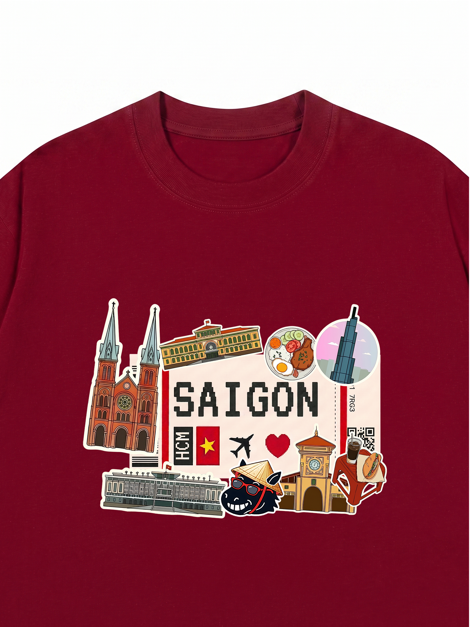 Áo Thun Relaxed Fit Du Lịch Sài Gòn
